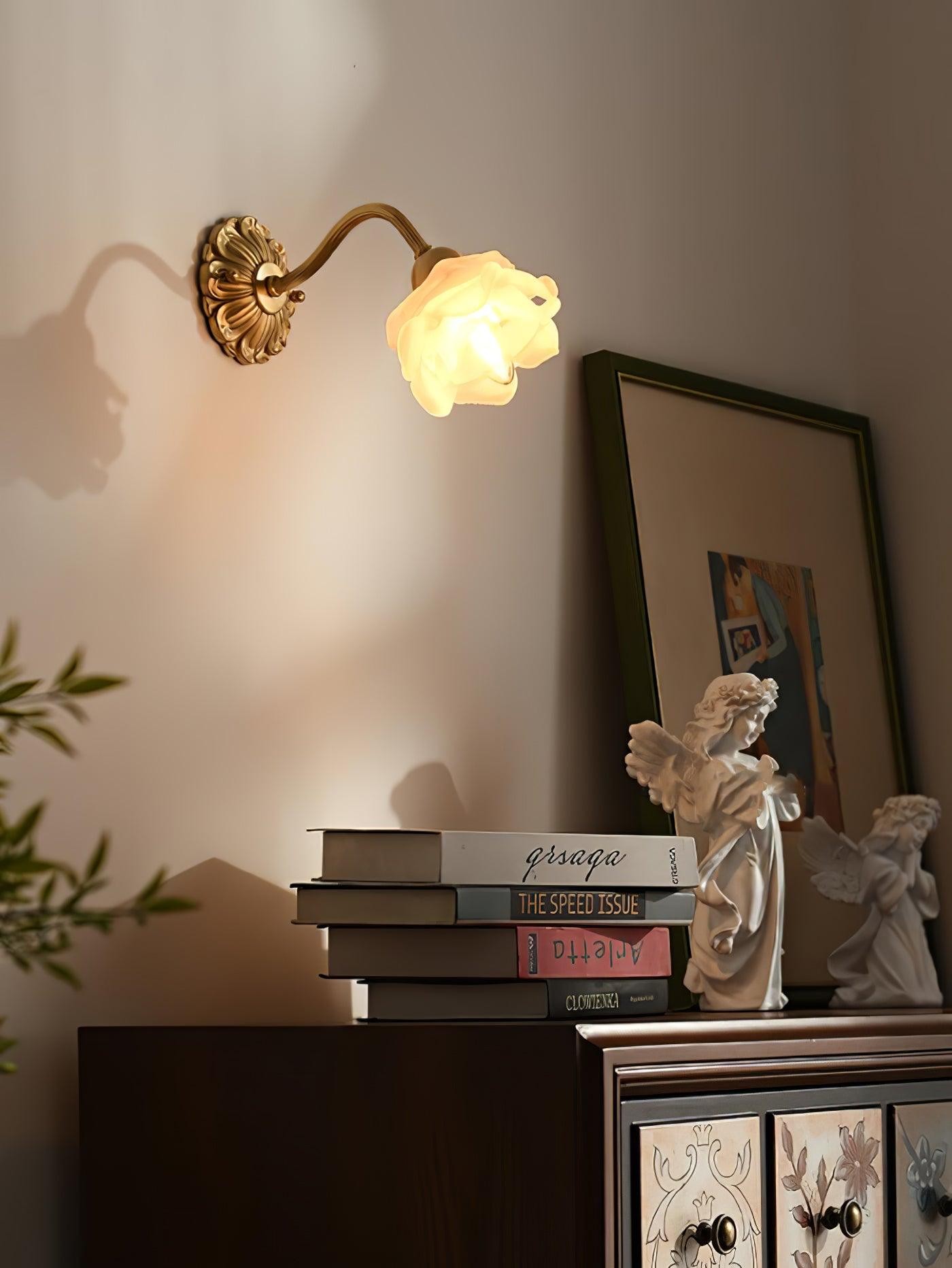 Messing Rozen Wandlamp HL394