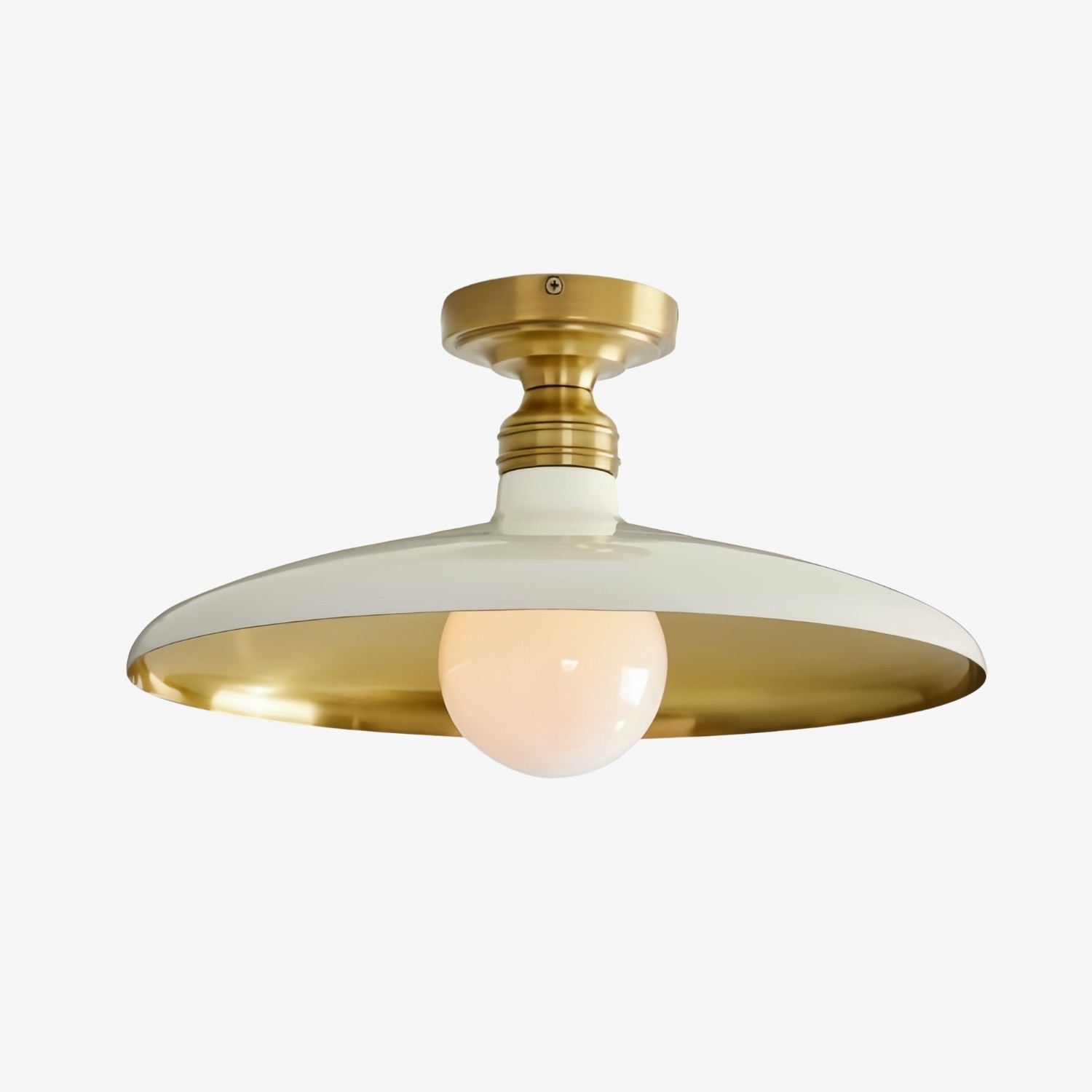 Forvara Farmhouse Metalen Plafondlamp - Zwart of Wit Plafondlamp HL1550