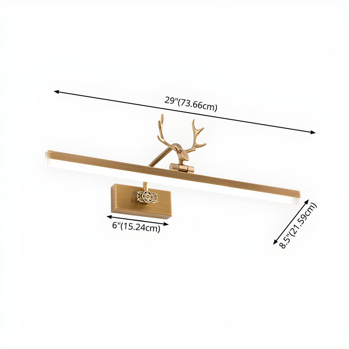 Metalen gewei lineaire design wandlamp HL341