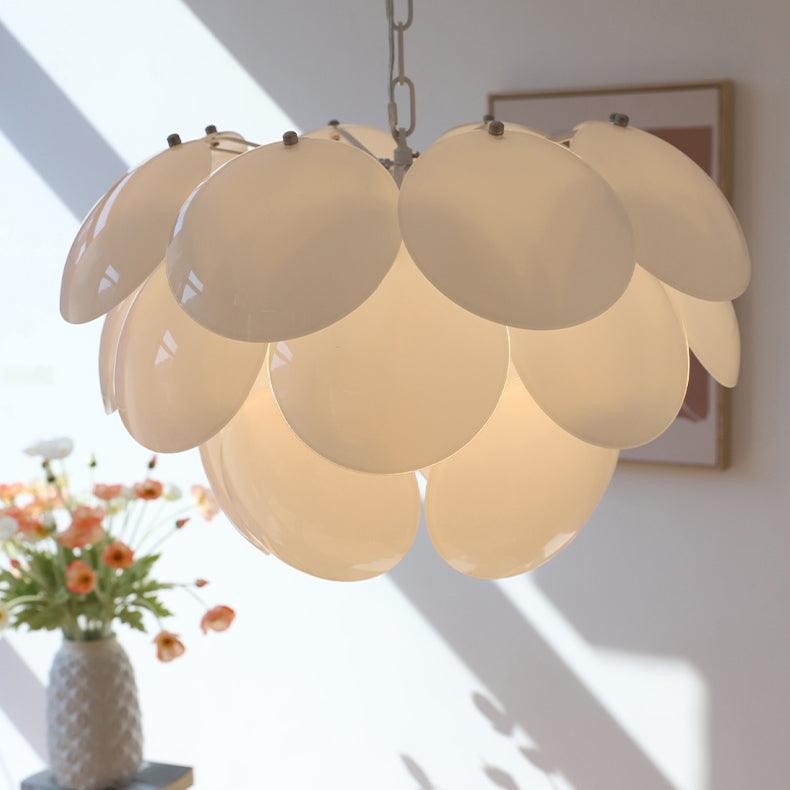 Luxe mode lichtgevende bloemblaadjes glazen kroonluchter HL581