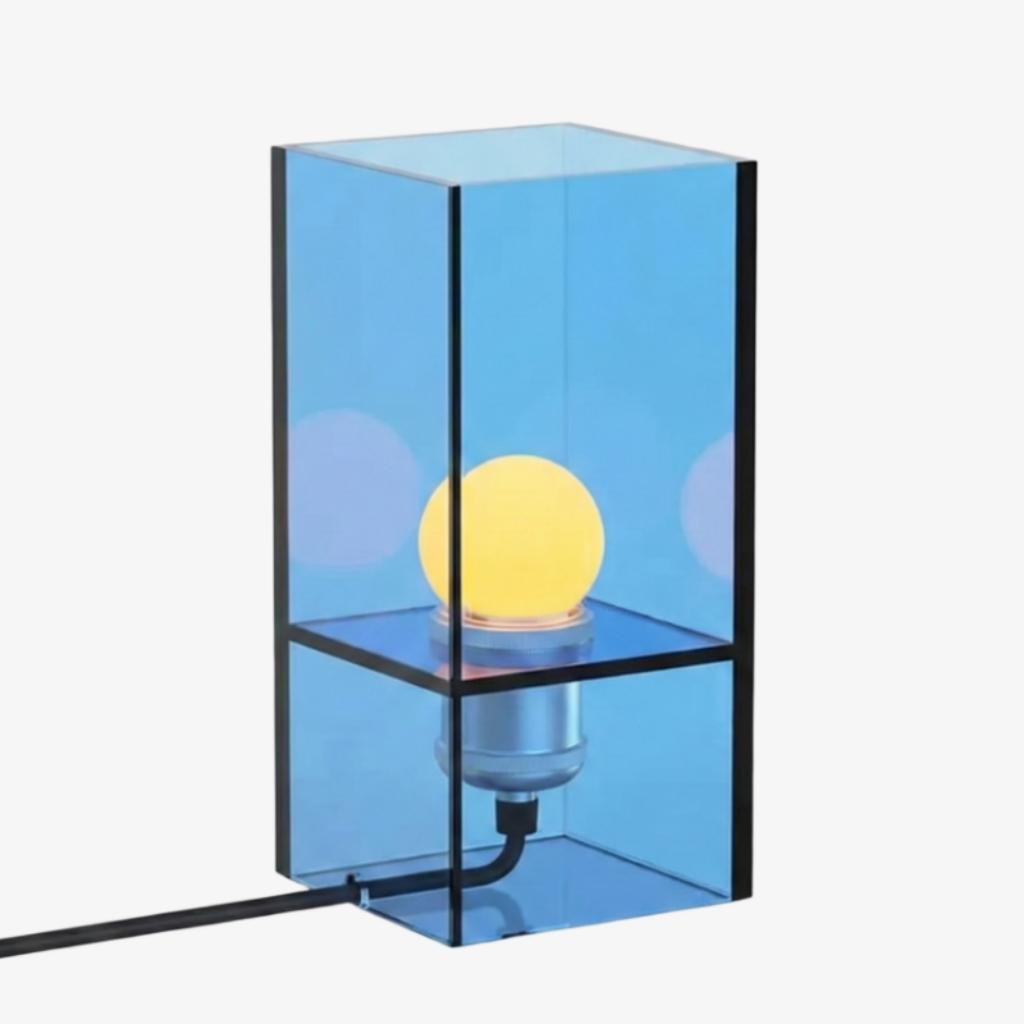 Tafellamp met zonsondergang- en oceaanhorizonmotief - Sfeervolle, moderne decoratieve bureaulamp met kleurverloop voor