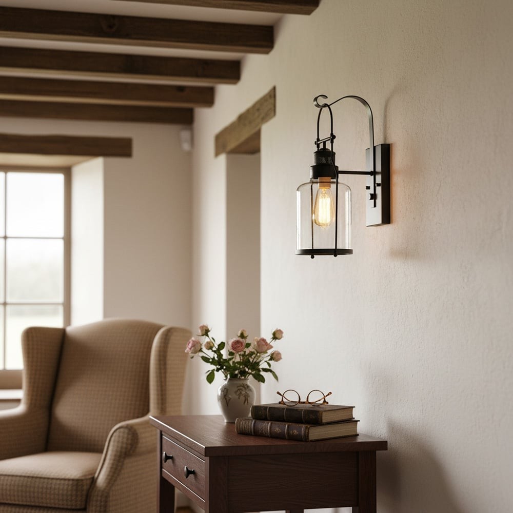 Ivoran Vintage industriële wandlamp - waterdichte wandlamp voor buiten HL1816