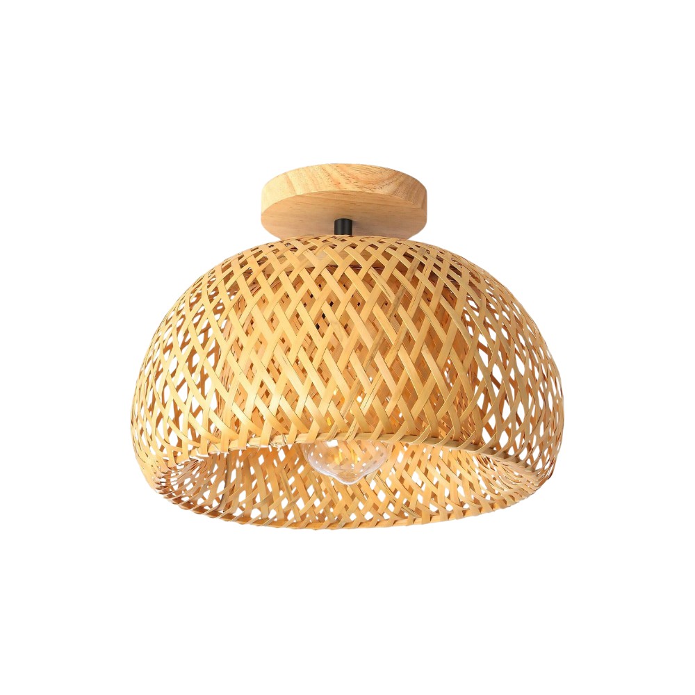 De Luminous Refuge bamboe plafondlamp HL3422