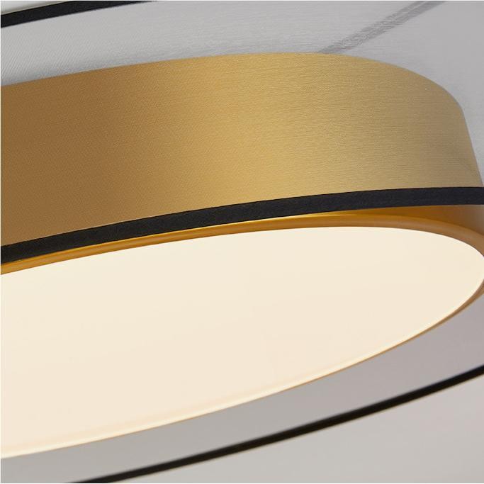 Moderne luxe ronde schijf messing plafondlamp HL172