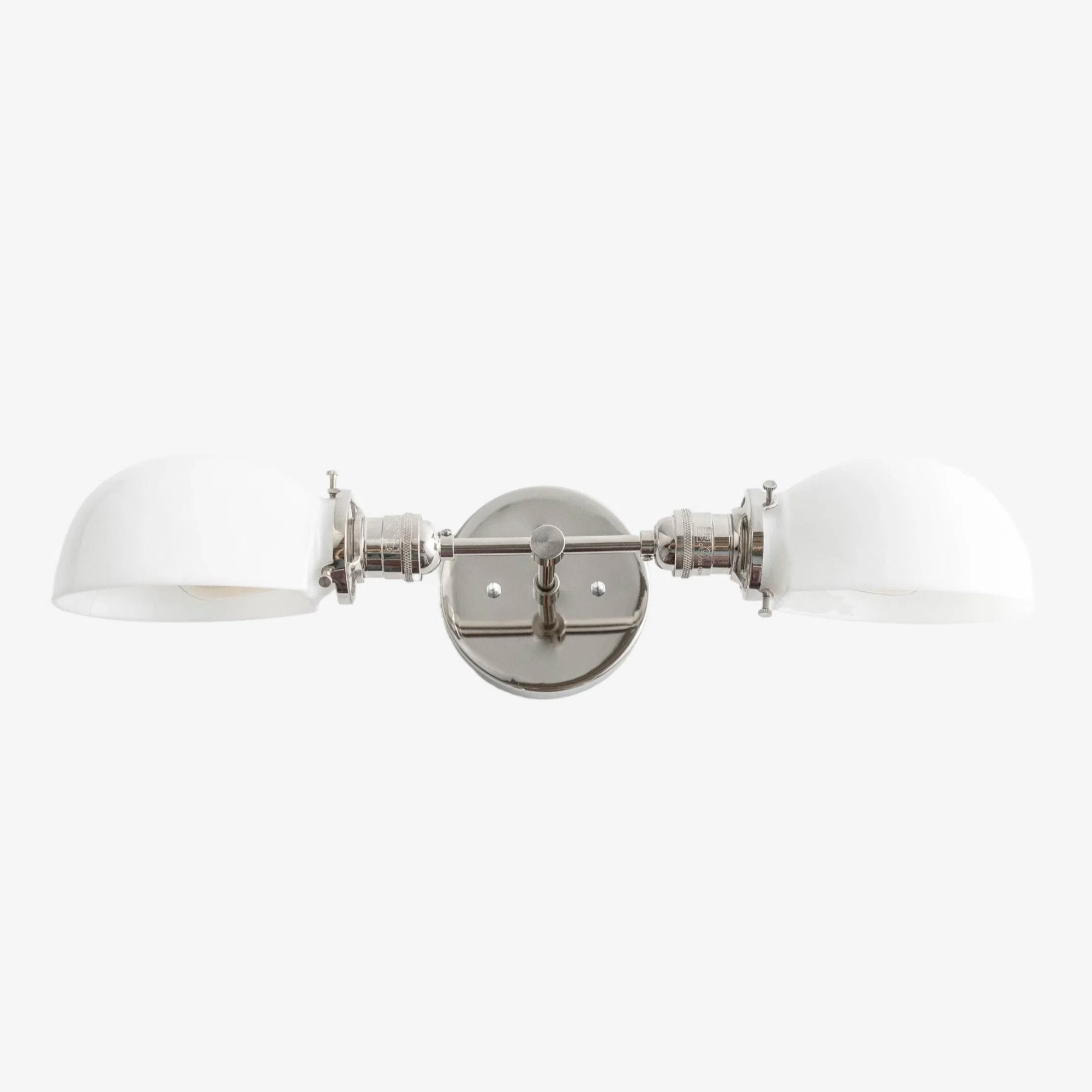 Ornato Luxe Mid-Century Vanity Light - Badkamerarmatuur van messing met opaalglas HL1688