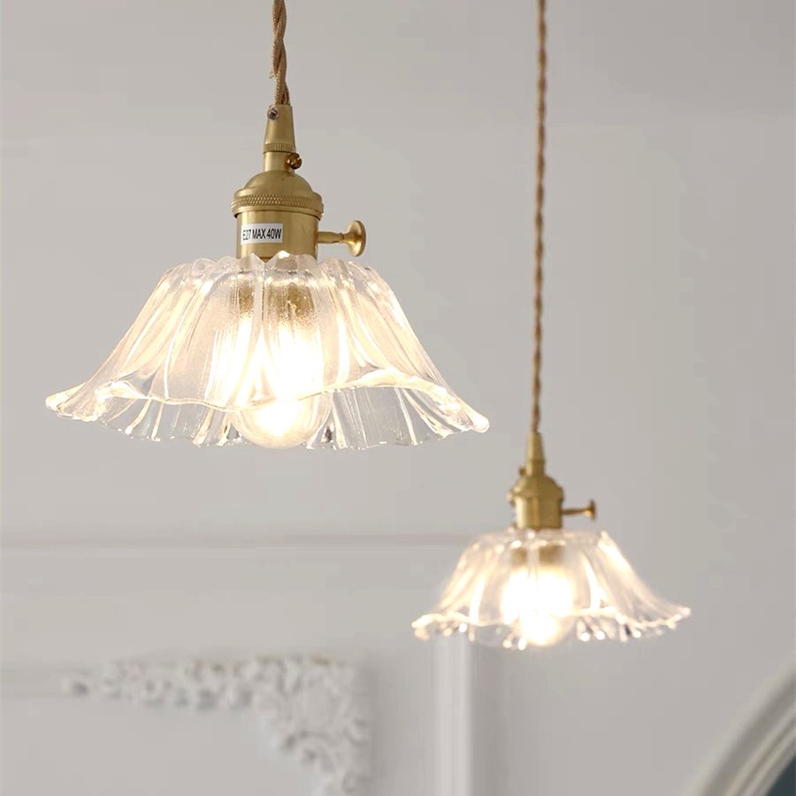 Moderne kunst bloem vorm keuken glazen hanglamp HL46