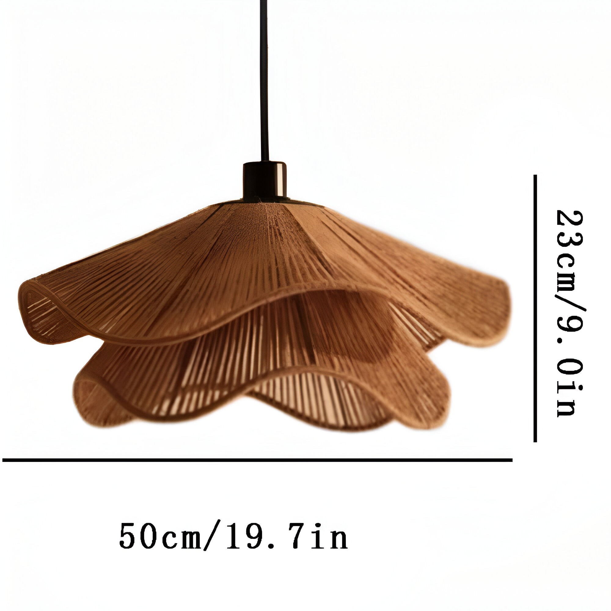 De elegantie van de Jute Cap Wisteria hanglamp HL1292