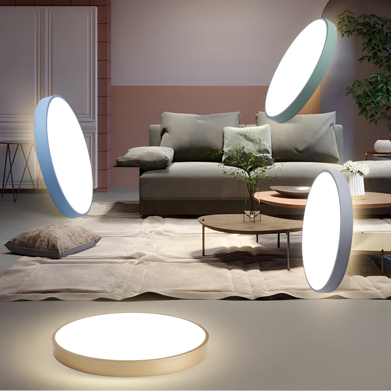 Nordic Macaron Ronde LED Plafondlamp HL1291