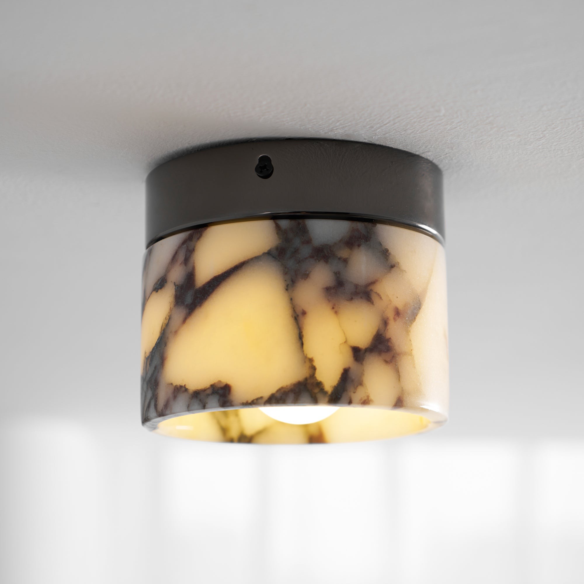 Ronde marmeren plafondlamp HL3180