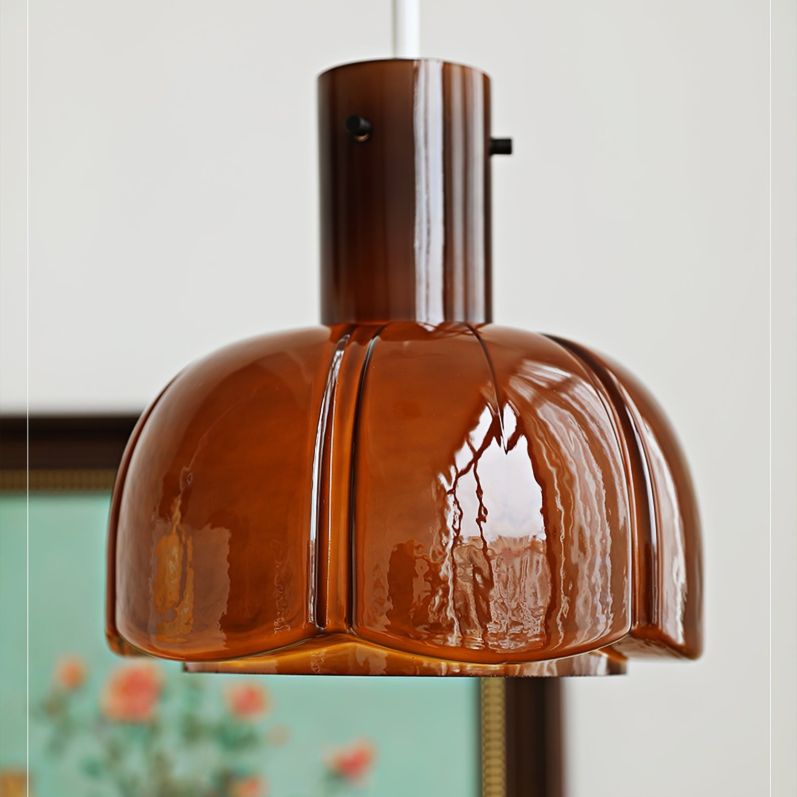 Franse pastorale stijl bloemblaadje glazen hanglamp HL637