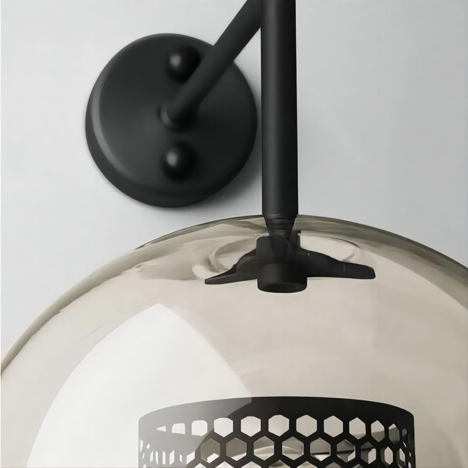 Vintage Glazen Wandlamp Woonkamer Industrieel HL50