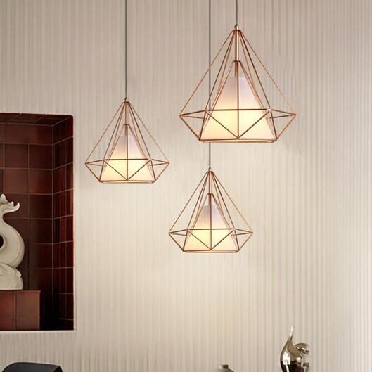 Diamond cage hanglamp