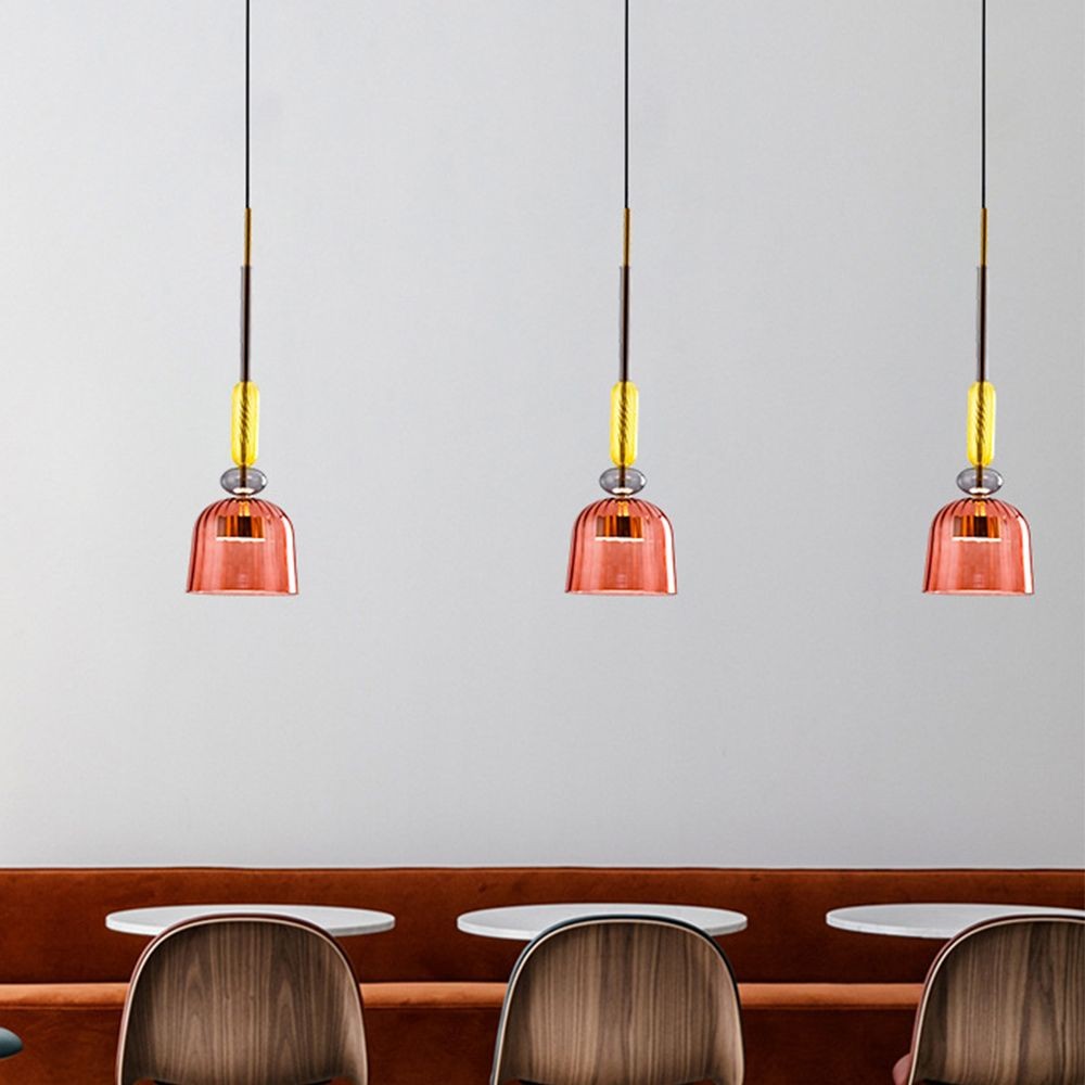 Scandinavische Macaron glas-in-lood design hanglamp HL213