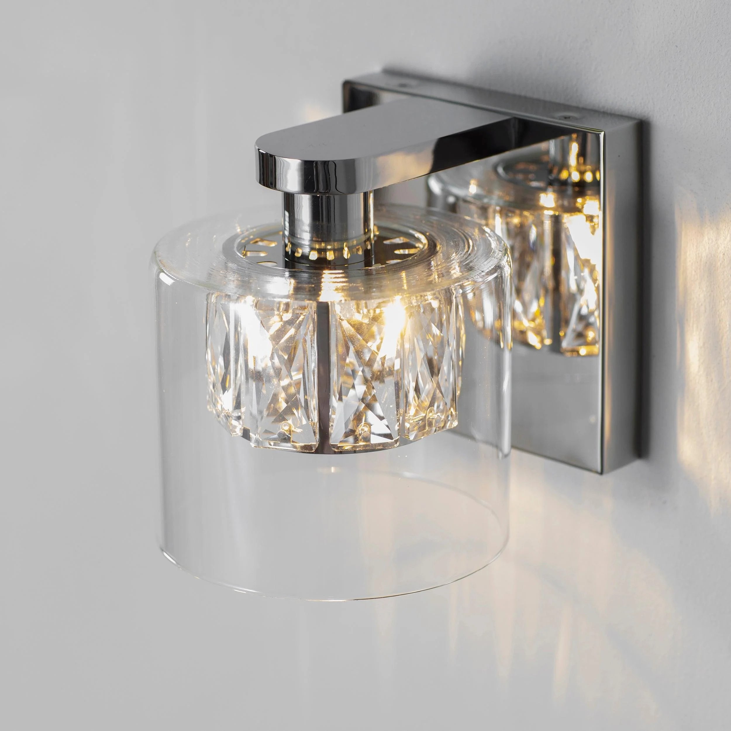 Glomara Sculpted Metal Wandlamp - Overgangsstijl Wandlamp Sfeerverlichting voor Slaapkamers en Entrees HL2193