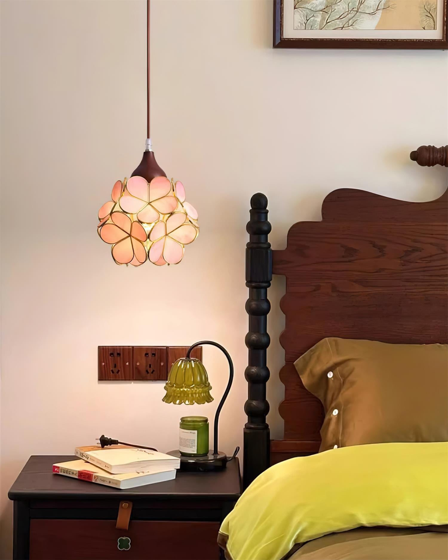 Franse creatieve pastorale stijl bloemen hanglamp HL595