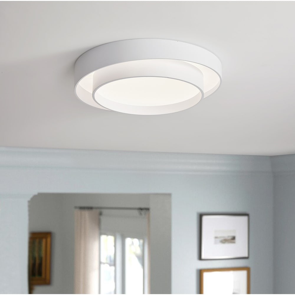 Dubbele ronde schijf Melody plafondlamp HL165