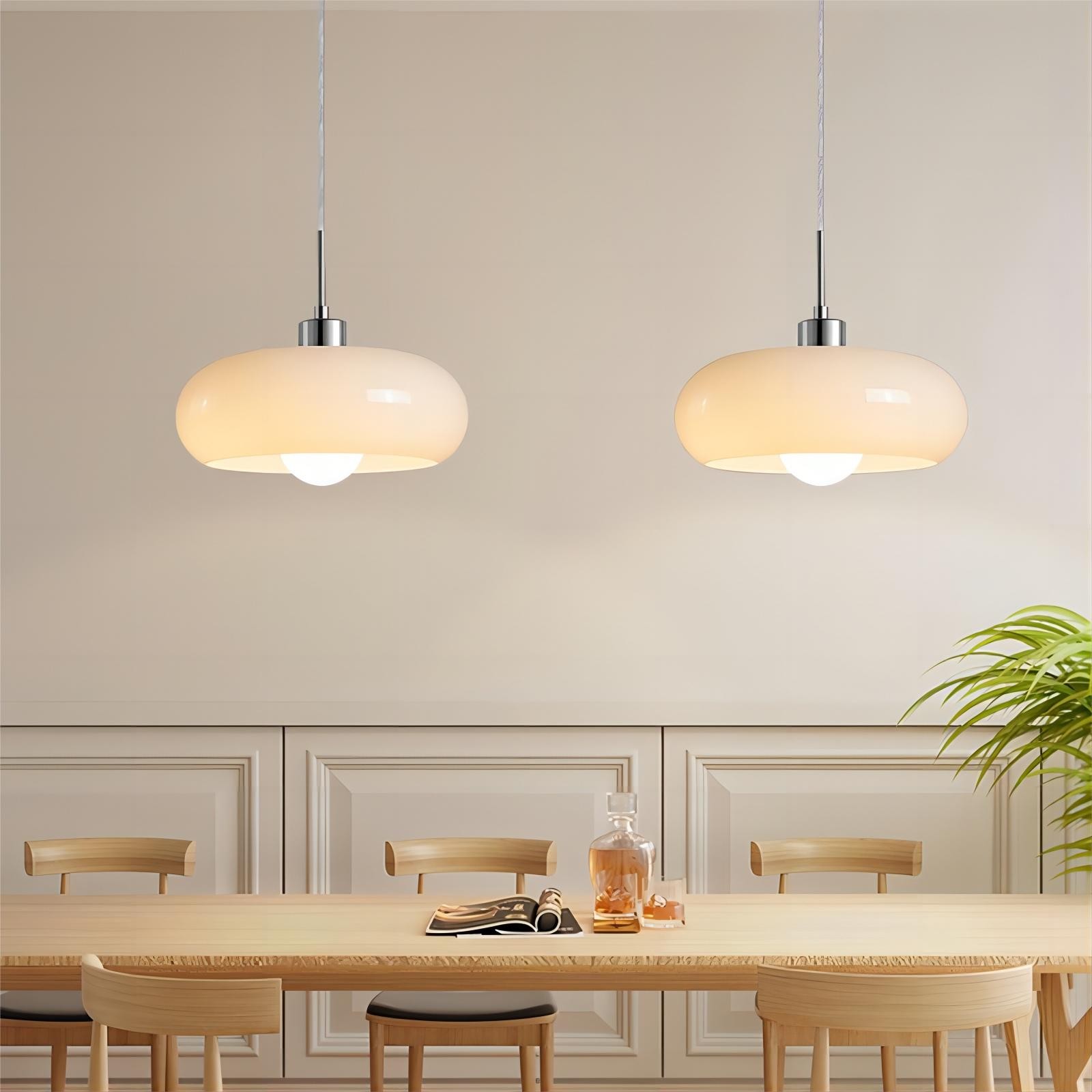 Nordic Retro Bauhaus Glazen Pot Hanglamp HL116