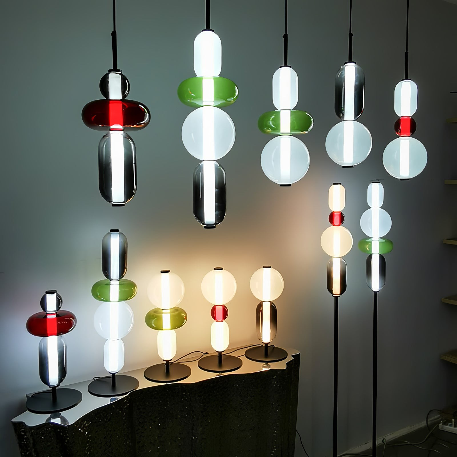 Nordic Minimalistische Creatieve Luxe Kalebas Glazen Tafellamp HL408