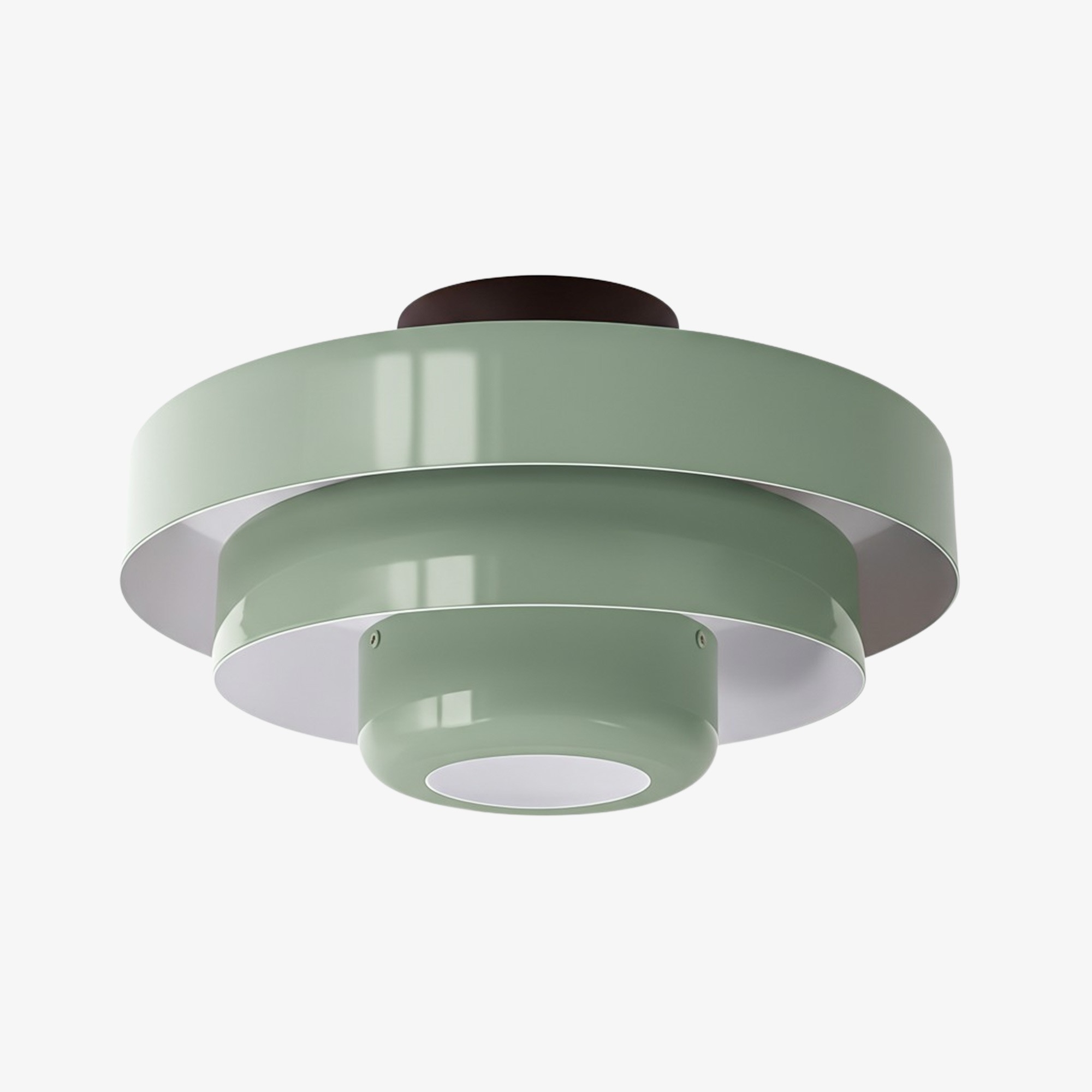 Veleora Bauhaus Drielaagse Plafondlamp - Kleurrijke Metalen Schijflamp HL1843