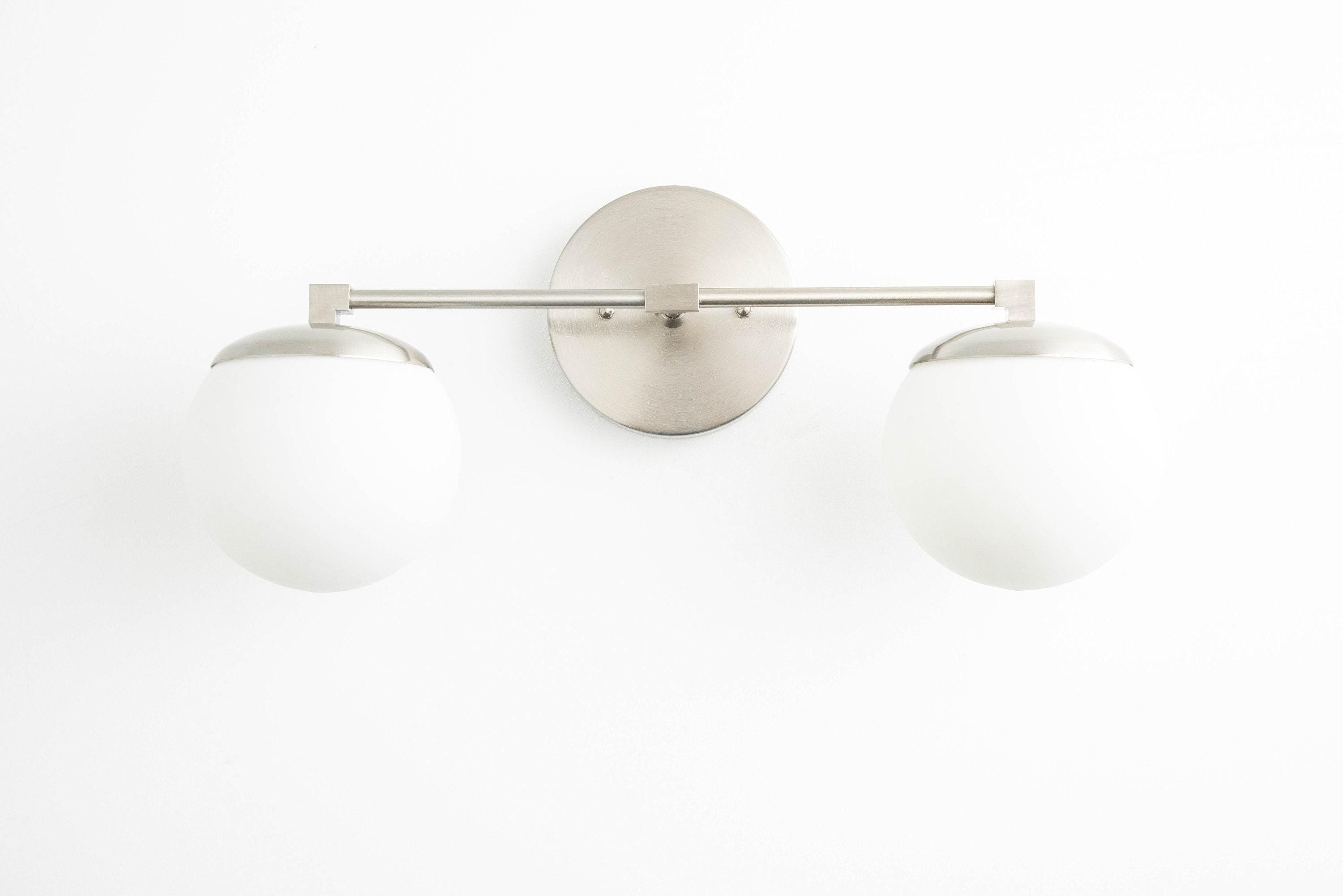 Glorica Glazen Badkamerlamp - Art Deco Messing Wandlamp Modern HL1754