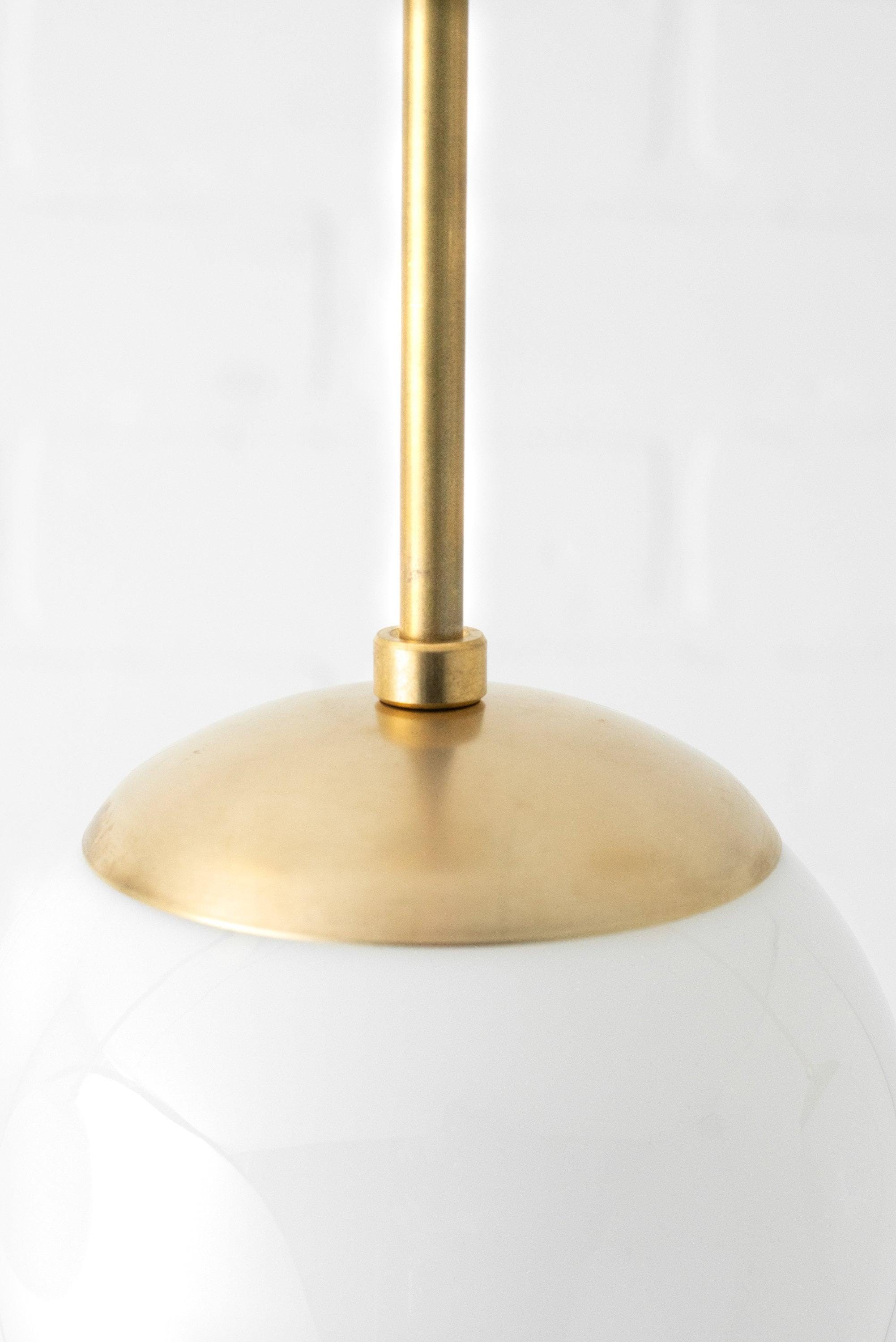 Glorica Glazen Witte Bolvormige Hanglamp - Mid-Century Modern Glazen Hanglamp HL1672