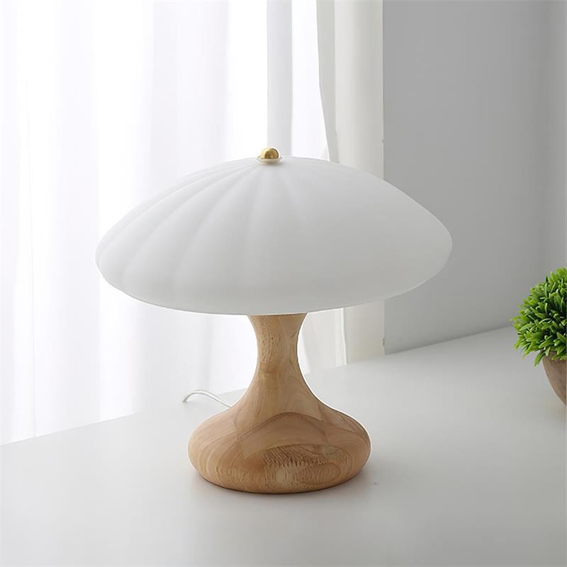 Paddenstoelvormige gebogen tafellamp HL892