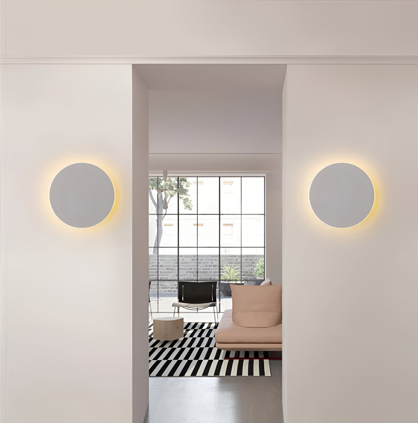 Moderne Scandinavische ronde aluminium minimalistische LED-wandlamp HL3320