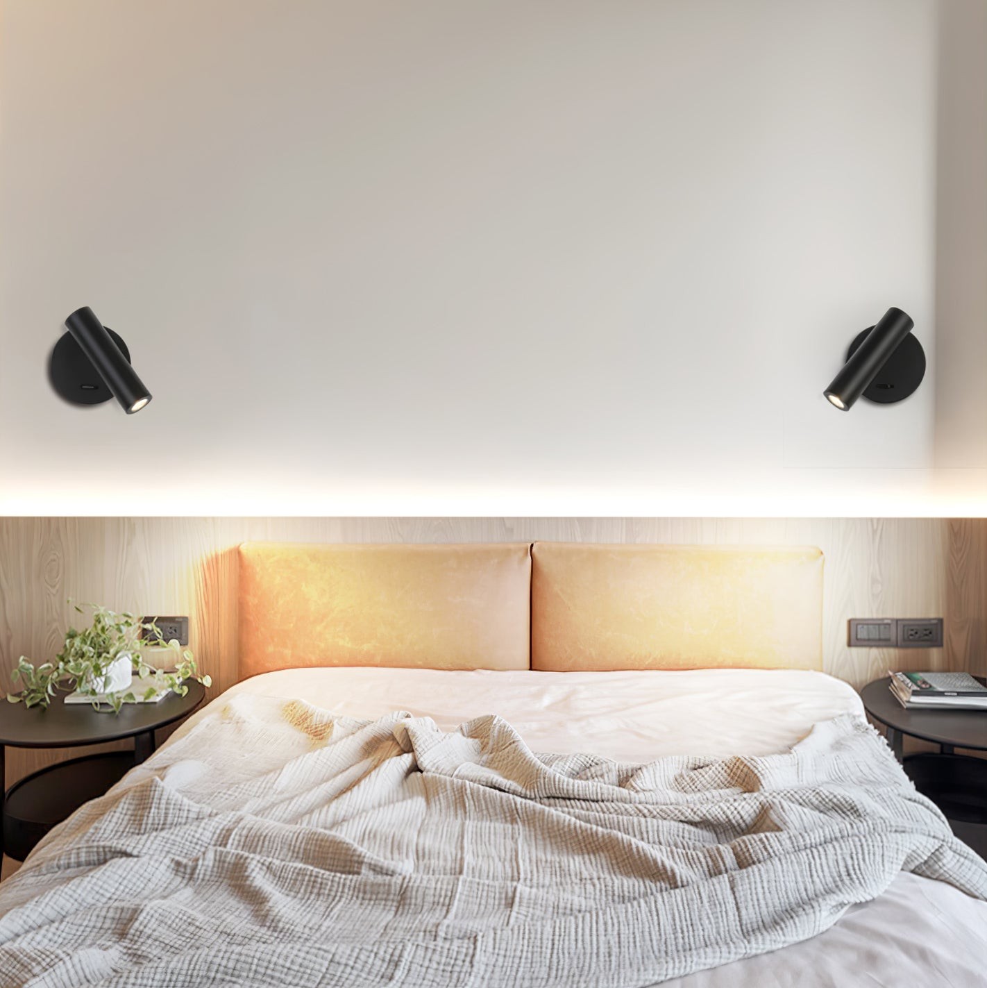 Eenvoudige minimalistische lees-LED-wandlamp voor slaapkamer HL794
