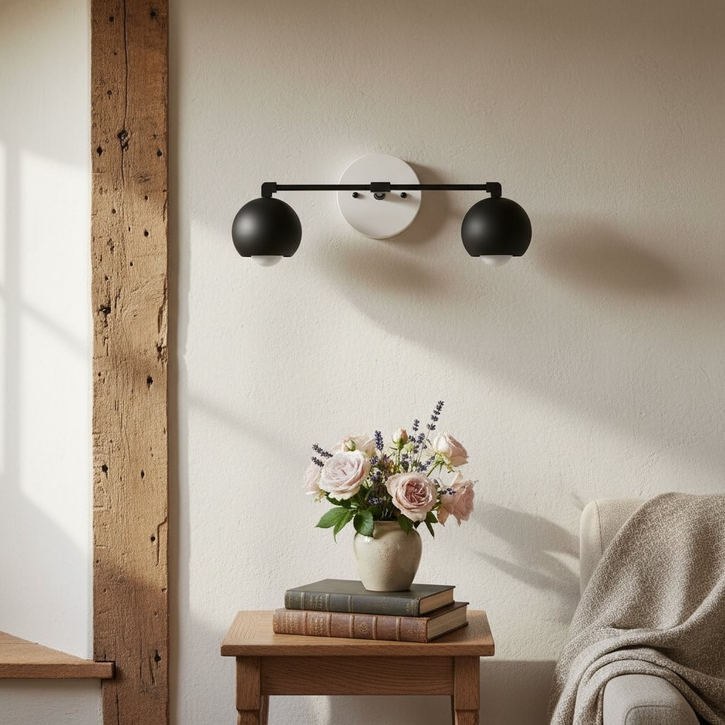 Metio Dome Decoratieve Badkamerlamp - Klassieke Bolvormige Badkamerwandlamp HL1686