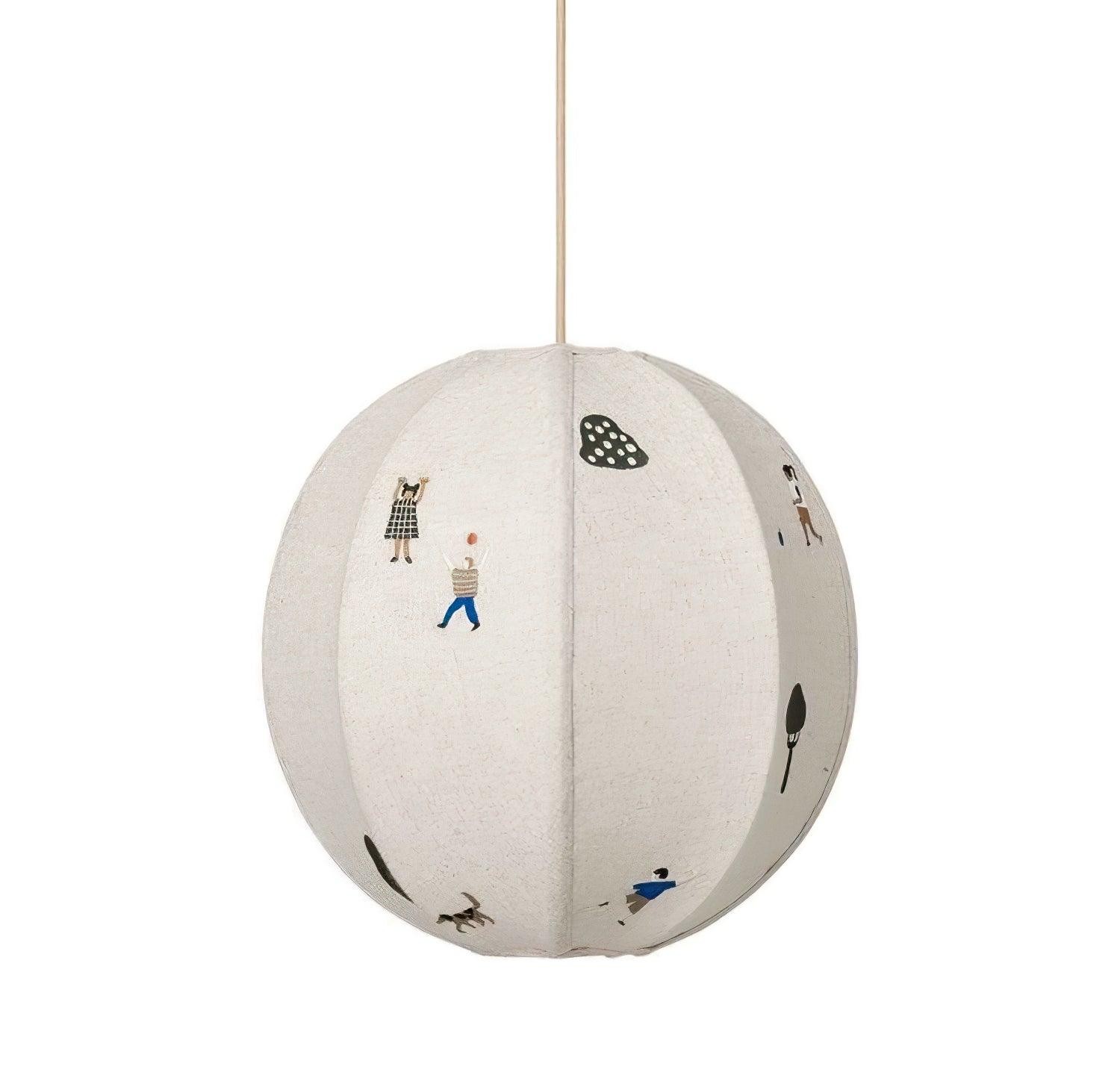Park geborduurde textiel hanglamp HL634