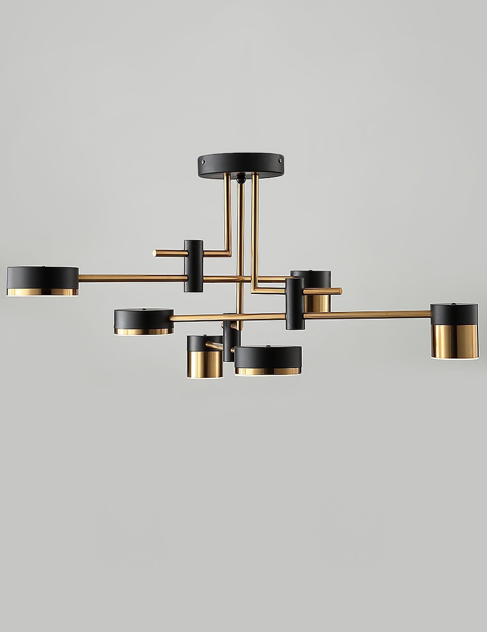 Luxe Spider Sputnik Design Metalen Schijf Plafondlamp HL1090