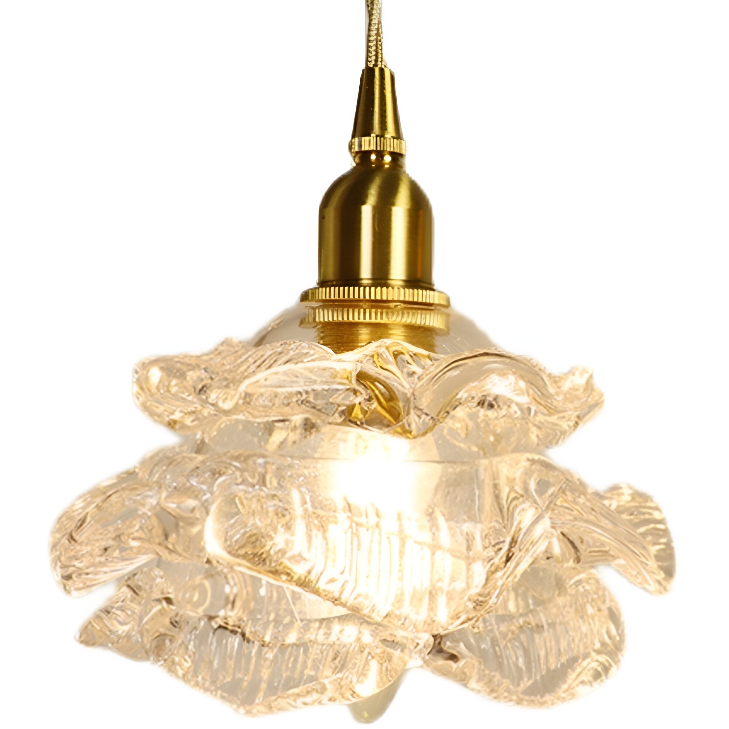 Vintage rozen glazen hanglamp HL1237