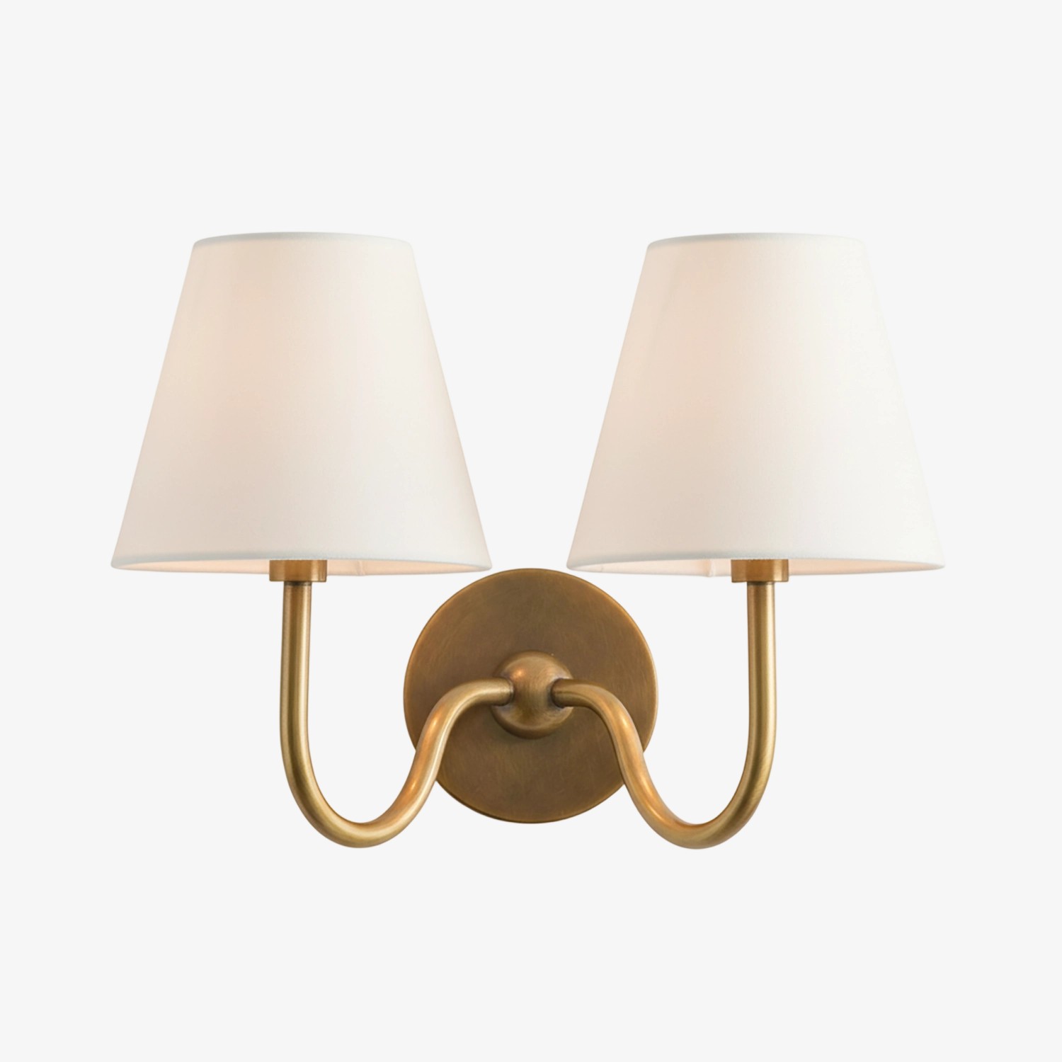 Luvora Vintage Wandlamp met Linnen Kap - Moderne Metalen Wandverlichting HL1594