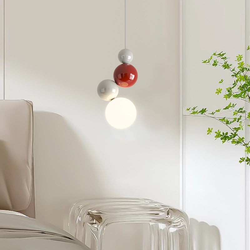 Nordic stijl bolvormige veelkleurige hanglamp HL933