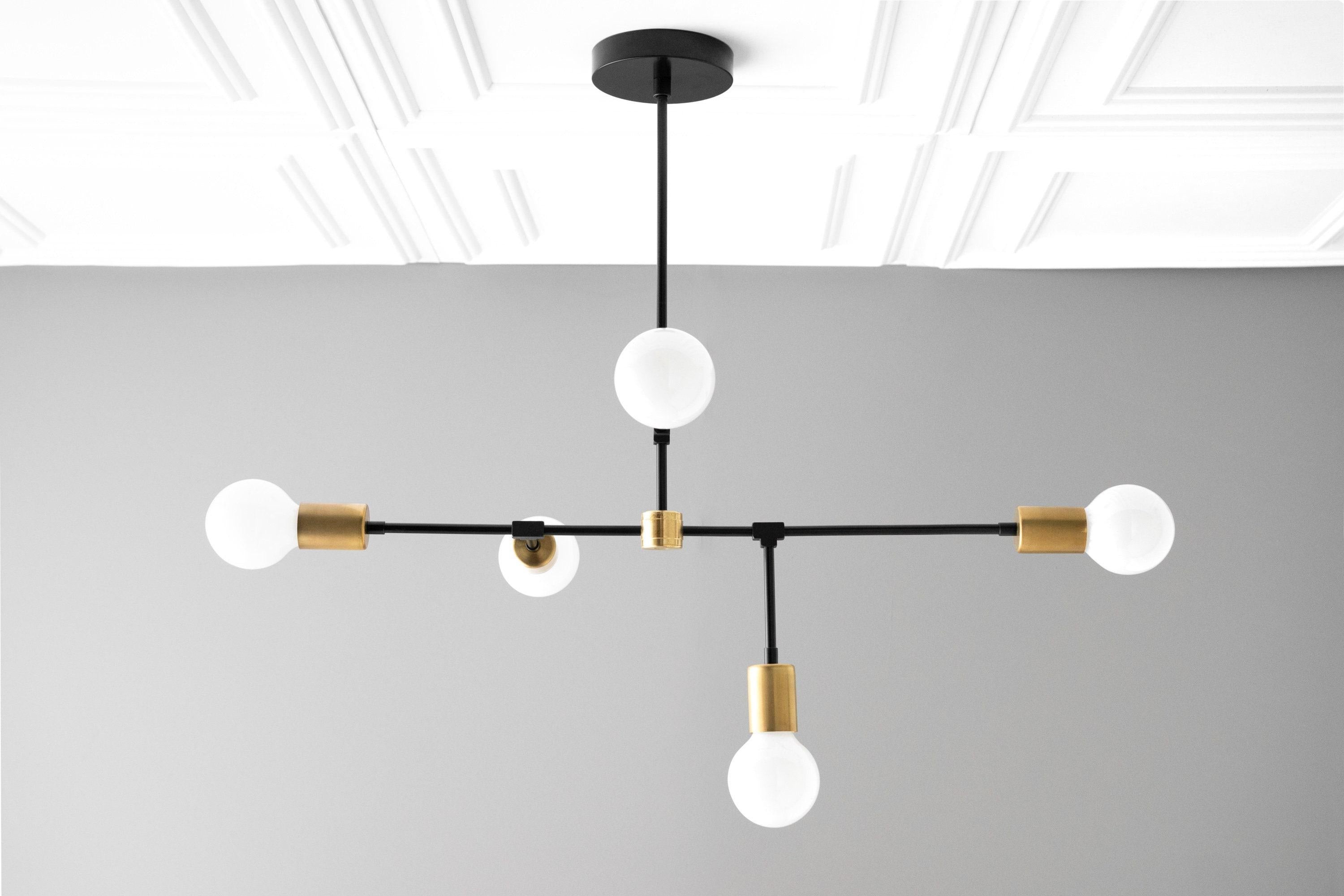 Mobilux Line 5-lichts kroonluchter - moderne plafondlamp voor eetkamer HL1717