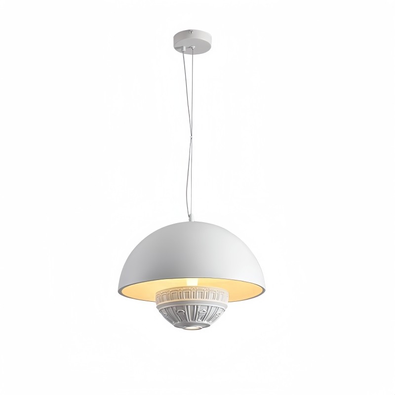 Halfronde metalen hanglamp HL658