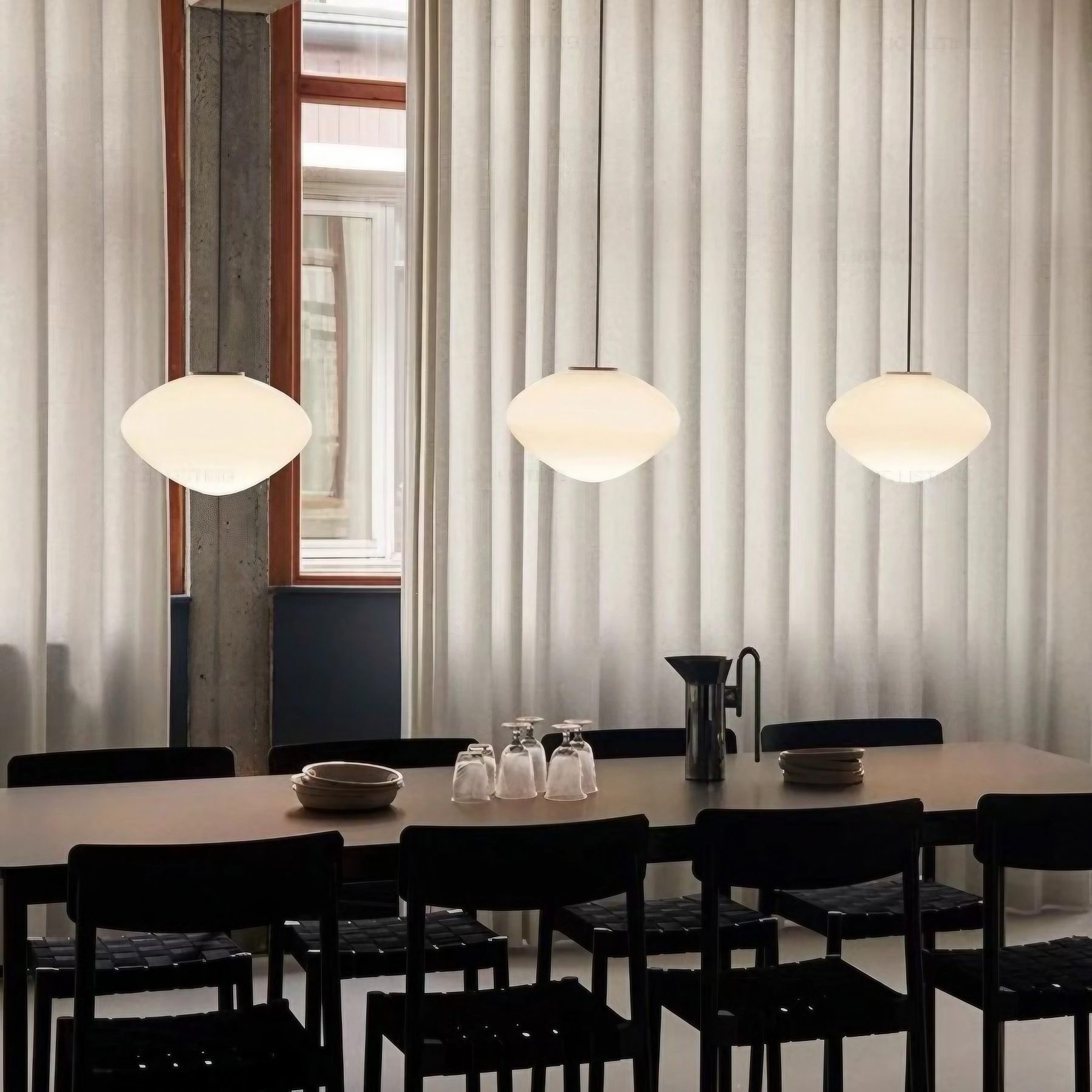 Deens Design Creatieve Opaal Glazen Hanglamp HL325