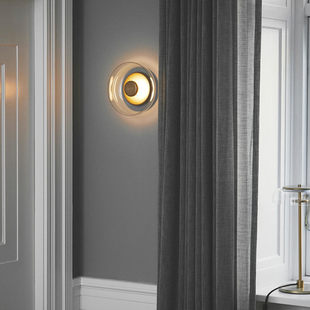De Shimmering Glow Premium Minimalistische Messing Wandlamp HL3401