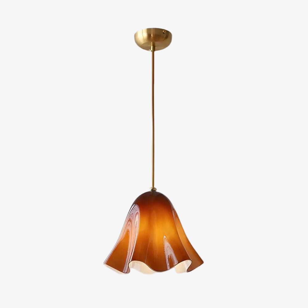 Bellina Artistieke Glazen Hanglamp - Moderne Bloei Geïnspireerde Hangende Plafondlamp HL1641