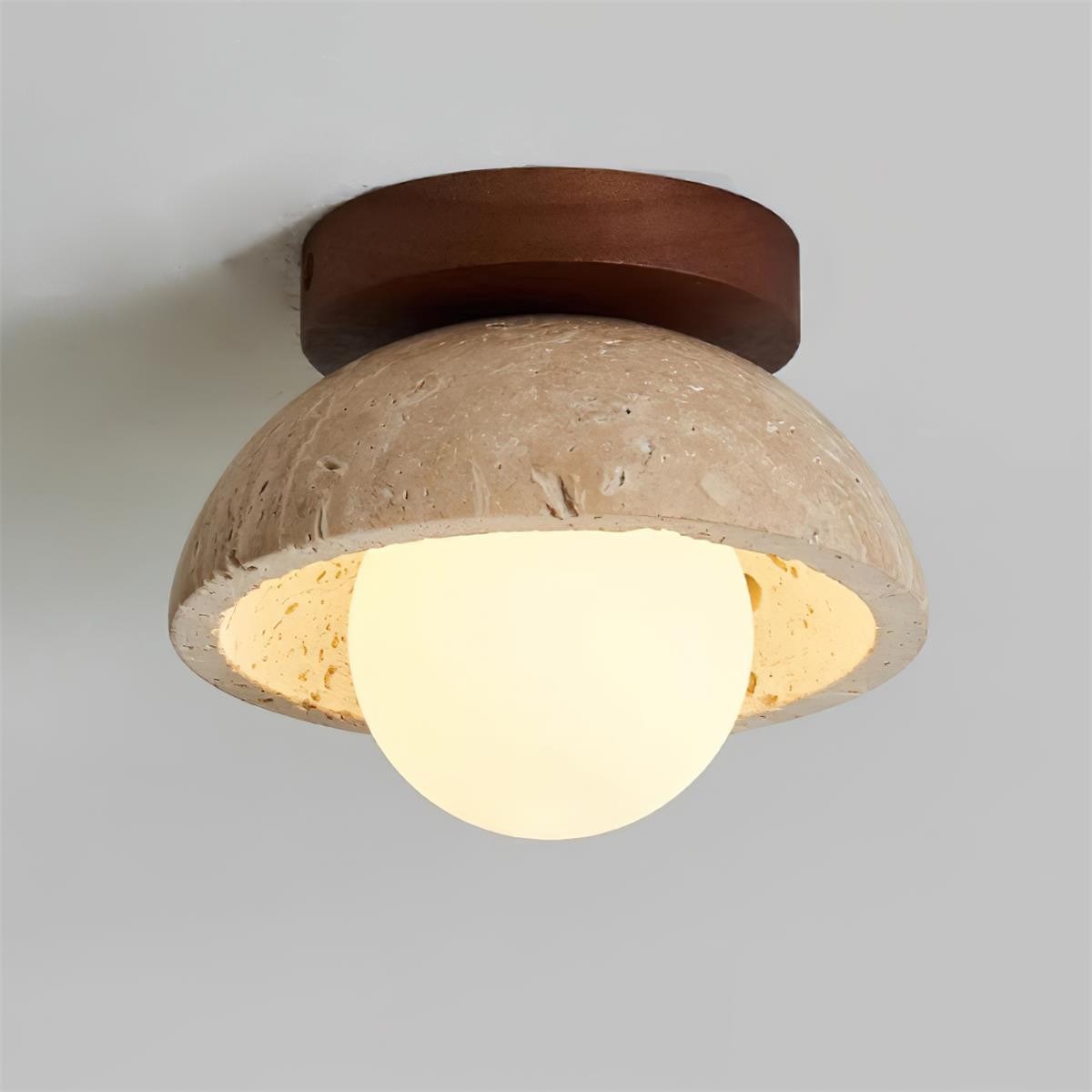 Wabi-Sabi-stijl Travertijn Plafondlamp HL817