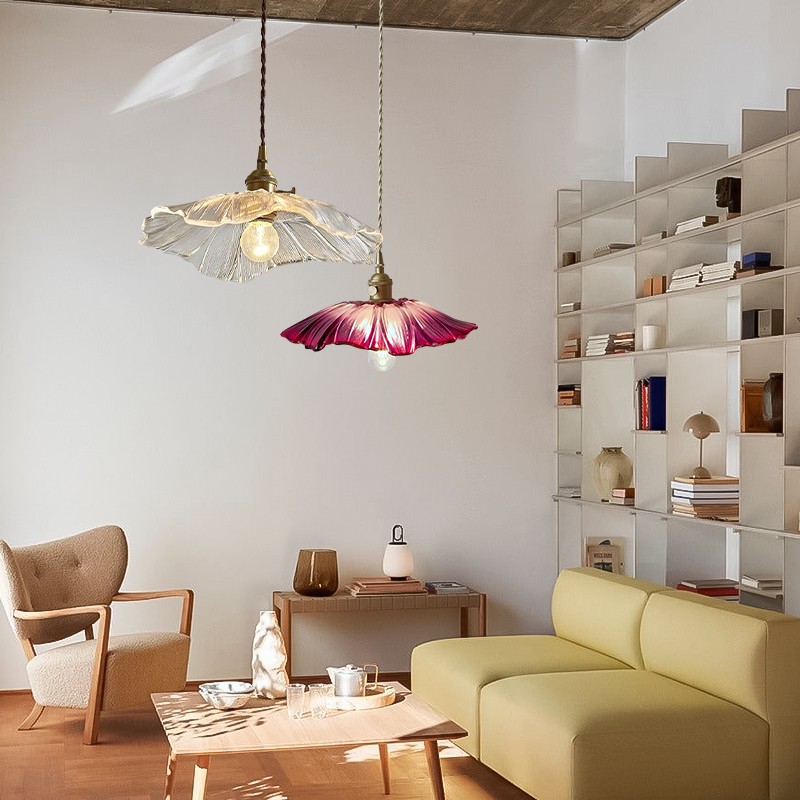 Moderne kunst bloem vorm keuken glazen hanglamp HL46