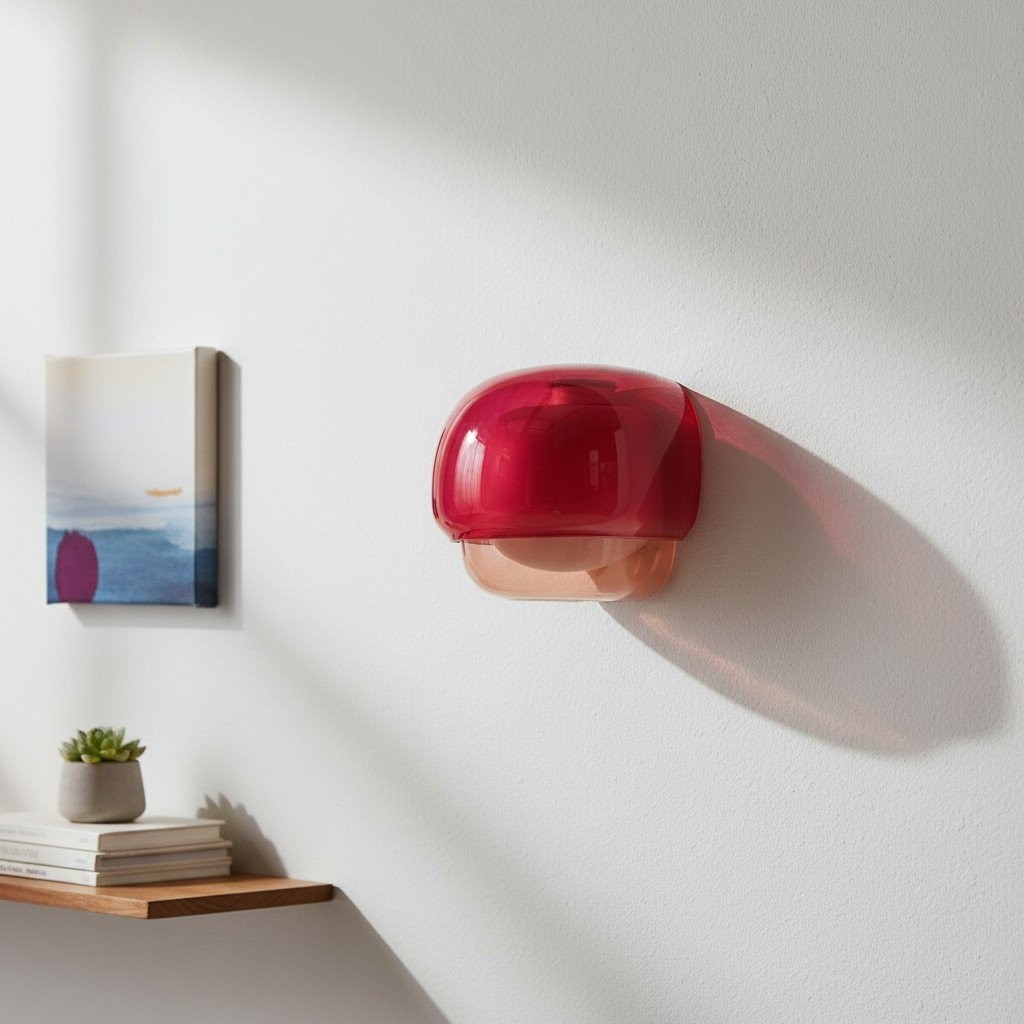 Clinco Mushroom Glazen Wandlamp - Moderne Verlichting voor Woonkamer en Slaapkamer HL1777