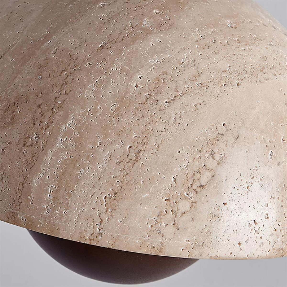 Hanglamp met natuurlijke travertijnbloemknop HL932
