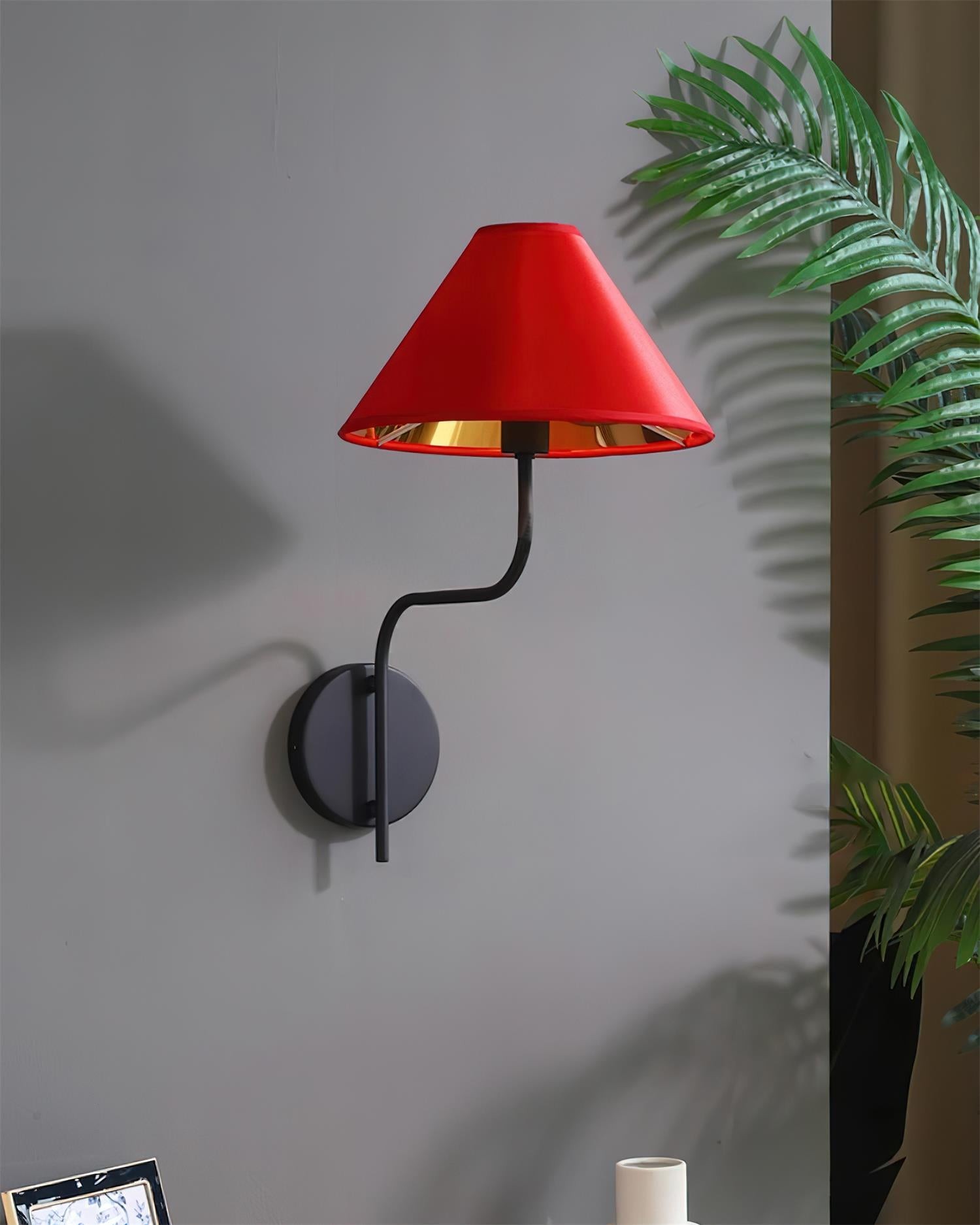 Scharlakenrode wandlamp HL2772
