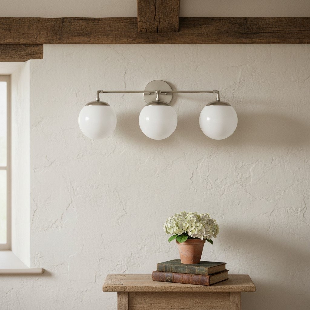 Glorica Glazen Wandlamp - Moderne Vintage Badkamerlamp HL1738
