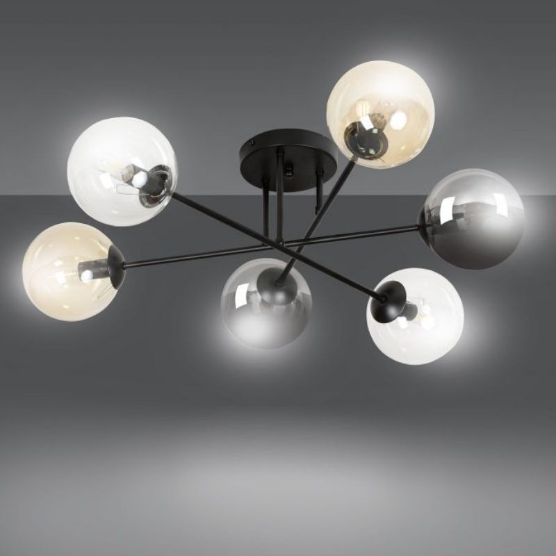 Brendi 6B Glazen Bol Plafondlamp