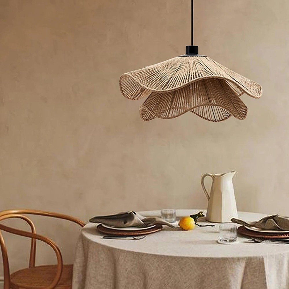 Cape Points Boho hanglamp van natuurlijke jutevezels HL3391