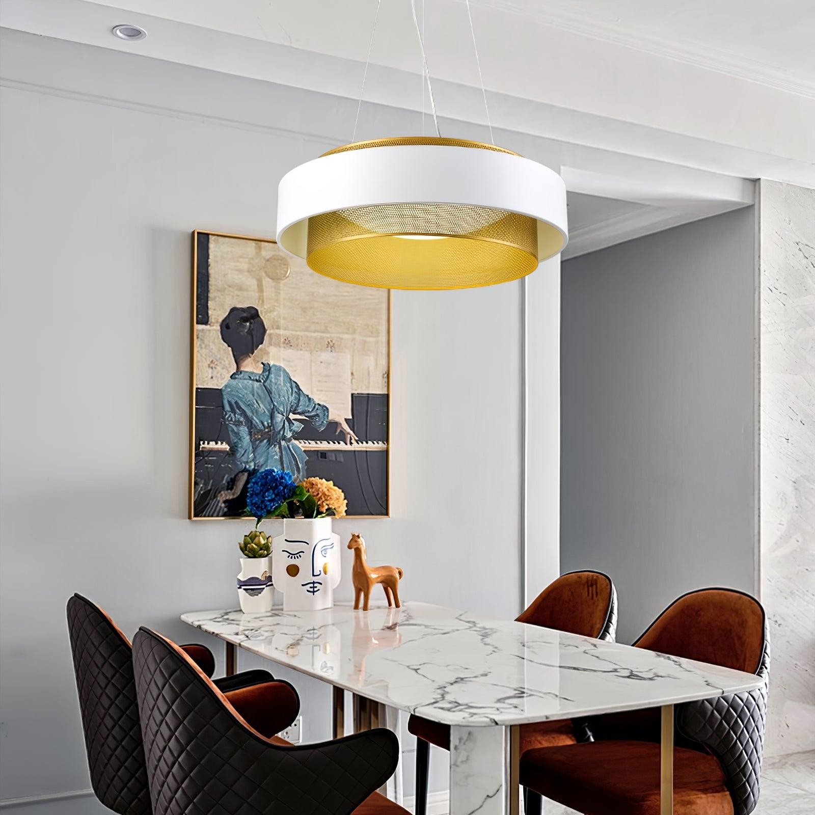 Moderne metalen cirkelvormige hanglamp HL670