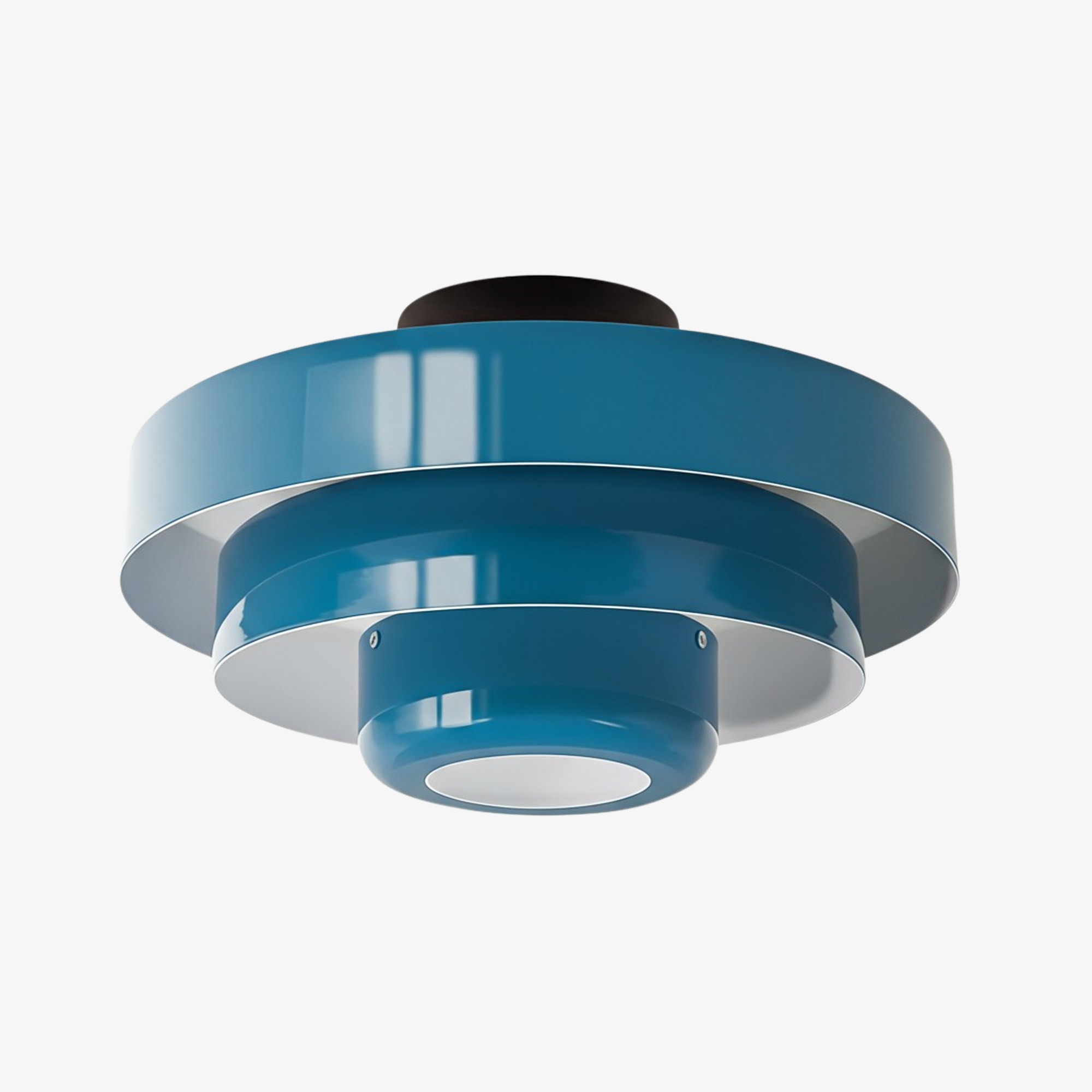 Veleora Bauhaus Drielaagse Plafondlamp - Kleurrijke Metalen Schijflamp HL1843