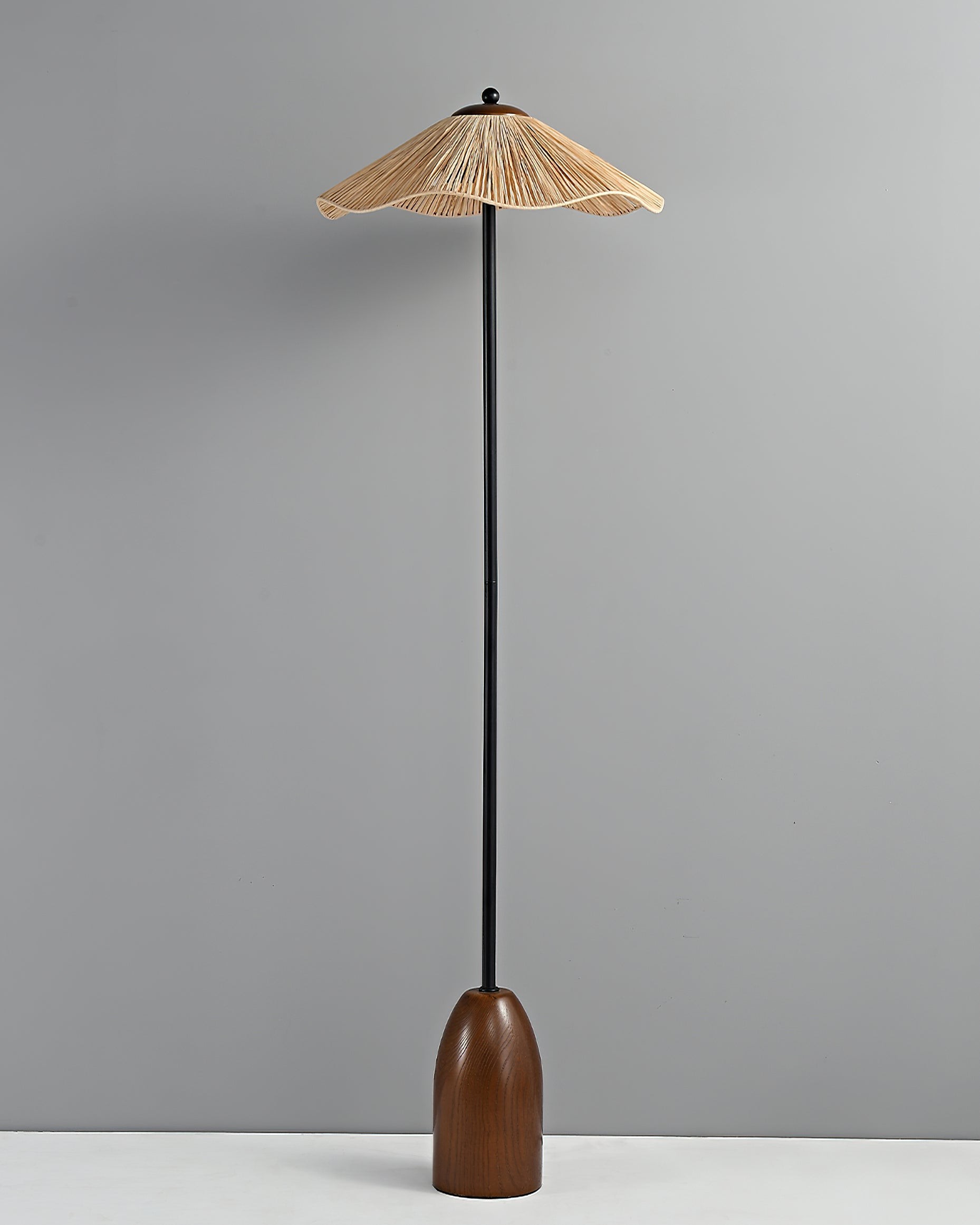 Retro strohoed vloerlamp HL1184